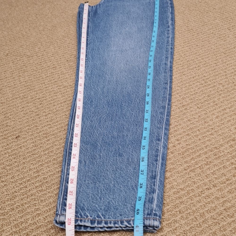 Levi's Premium High Loose Taper Blue Denim Jeans Women's Size Tag 27x29 - Picture 15 of 16